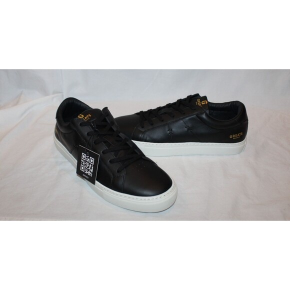 Greats Brooklyn Benlux Shoes Men\'s Black Leather Casual Sneakers Sz 9.5 main image 5